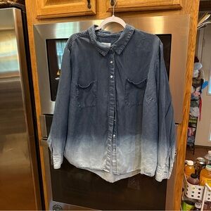 Candace‎ Cameron Bure Denim Button-Up Shirt